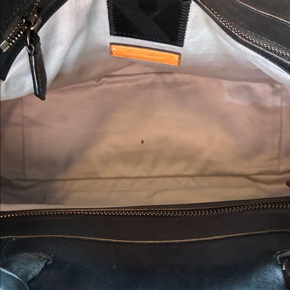Reed Krakoff Black Leather Structured Briefcase Tote